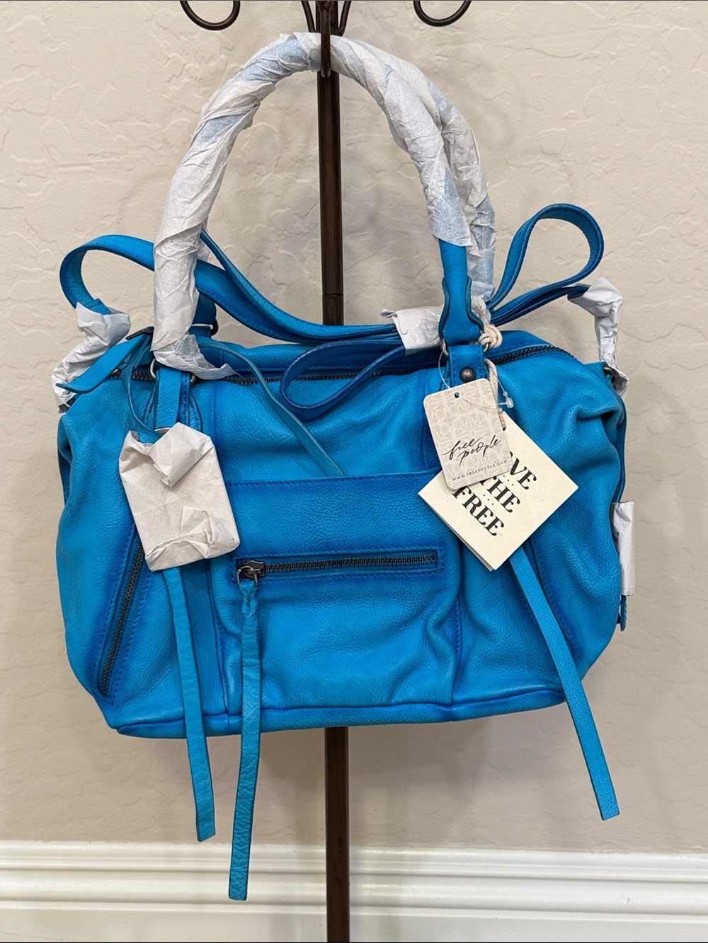 We the Free CERULEAN BLUE Baby Emerson Tote BNWT